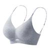 5517# Cómodo Gel de Gelatina Semi-Fijo Hueco Cavidad Máquina Látex Sin Costuras Soporte Push-up Pecho Pequeño Sujetador para Mujeres