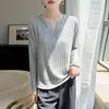 Suéter de punto con cuello retro estilo francés para mujer, nueva colección otoño/invierno, corte ajustado, manga larga, se puede usar como prenda exterior o como capa interior