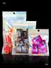 Bolsas de Embalaje Autocierre Holográficas Láser Arcoíris para Tarjetas de 3 pulgadas Postales Insignias Pulseras Collares Fundas de Teléfono Bolsas de Sellado