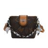Bolso de Mano para Mujer Transfronterizo Nueva Moda Estampado con Letras Bolso Cubo Textura de Alta Gama Retro Bolso de Hombro Cruzado