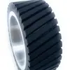 Rueda de Arrastre Especial para Máquina de Banda de Lijado para Pulido de Metal, Rueda de Contacto de Goma Antideslizante, Grado Industrial de Alta Resistencia