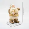 Adornos de Navidad, Artesanías de Resina de Alta Gama Transfronterizas, Bastón de Caramelo Dorado de Santa Claus, Decoración de Escritorio, Punto de Anclaje Emocional