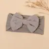 Diademas Nuevas de Bebé Europeas y Americanas para Primavera y Verano, Lindas Diademas para Fontanela de Bebé, Diademas Anchas de Nylon de Color Puro para Bebé