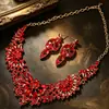 Nuevo Collar Retro Exagerado Transfronterizo Traje Mujer Lujo Cristal Accesorios Vestido Banquete Cadena Clavícula Venta Directa de Fábrica