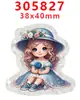 Accesorios Acrílicos de Dibujos Animados con Purpurina Accesorios de Joyería DIY de Resina Parche Pasador de Pelo Pasador de Pelo Gt-Rb-305827