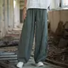(Personalizado) 26 Pantalones Largos Tie-Dye de Ramio Otoñales Desgastados, Pantalones Casuales Versátiles Artísticos de Algodón y Lino, Pantalones Únicos de Linterna para Viaje