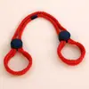 Esposas Ajustables Negras y Rojas Juguetes de Atar Manos Accesorios para Sm Muñeca y Tobillo Cuffs Dropshipping