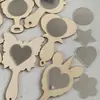 Espejo Pequeño de Madera Se Puede Pintar por Ti Mismo, Regalos DIY para Niños, Categorías de Buena Relación Calidad-Precio, Varias Formas en Stock