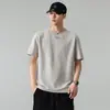 2026 Verano Nuevo Camiseta de Manga Corta para Hombre con Estampado Sencillo de Letras Cuello Redondo Casual Transpirable Holgada Tallas Grandes