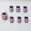 Série de Natal Decorações para Nail Art de Sobremesa Strass de Resina Estilo Festivo de Ano Novo Acessórios para Unhas Pirulito Bolo de Chocolate