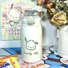 Taza Térmica con Popote de Garra de Gato Estilo Ins Acero Inoxidable 316 Taza de Gran Capacidad Simple Doble Bebida para Niños Estudiantes Vaso de Agua