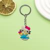 Llavero creativo de la serie Hello Kitty de AliExpress. Pequeño regalo. Llavero de coche de moda.