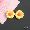Pequeña margarita girasol girasol resina accesorios pegamento crema diy dijes Crocs pegatinas refrigerador accesorios para el cabello decoraciones
