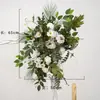 Nuevo Arreglo de Piso Grande para Boda Banquete de Compromiso Flor de Seda Arreglo Floral Decorativo Terminado Pasillo Arte Floral de Boda