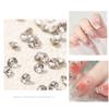 En stock al por mayor 1440 diamantes checos súper brillantes, color AB, tamaño para decoración de uñas, accesorios de diamantes para uñas, diamante blanco plano
