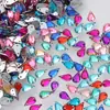 Transfronteiriço Novo Acrílico Duplo Furo Gota D'água Diamante Acessórios Adesivos para Celular Artesanal DIY Acessórios Fabricantes de Joias Atacado