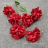 Atacado do Fabricante 6 Cabeças Gardênia e Anêmona Materiais Florais para Casamento, Flores Artificiais para Salão de Casamento, Flores Artificiais de Gardênia 6 Cabeças