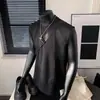 Regata Ribana Branca Pesada para Homem, Camiseta Sem Manga Estilo Americano de Verão, Regata Fitness, Camisa Sem Manga Fresca e Respirável