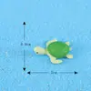 Micropaisaje de musgo, material de bricolaje, joyería ecológica embotellada, tortuga de cuatro colores, decoración con vista al mar