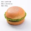 Enfeite de Modelo de Hambúrguer Simulado, Pão Simulado de PU com Rebote Lento, Brinquedo Macio e Amassável, Brinquedo de Alívio de Estresse de Comida Simulada