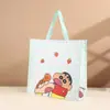 Bolsas Tejidas Personalizadas Estilo Dibujos Animados, Hechas de Material Plástico, con Impresión que No se Desvanece, Se Pueden Imprimir con Logo, Bolsa de Tote de Gran Capacidad Bolsa de Almacenamiento