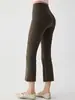 Pantalones Harem 7/8 para Mujer, Nuevo Estilo Verano 2026, de Cintura Alta, Caídos, Pierna Ancha, Versátiles, Pantalones de Yoga Rectos para Mujer Petite