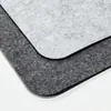 Alfombrilla de ratón y teclado extra grande de fieltro y corcho negro y gris, alfombrilla de escritorio de oficina, estudio, computadora ampliada y engrosada