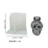 Molde de silicona para vela de calavera de serpiente de Halloween, molde de calavera para yeso, pegamento, decoración del hogar