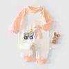 Macacão de Bebê para Primavera e Outono, Roupa de Algodão Puro Classe A para Recém-nascidos, Macacão Unissex para Bebê, Roupa para Bebês de Anyang