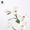 Venta Directa de Fábrica, Flores Artificiales de Magnolia de PU con Tacto Real, Flores Falsas para Ambientes de Estilo Tradicional, Decoración de Mesa de Café para el Hogar, Accesorios para Arreglos Florales