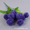 Flor artificial 9 hortênsia flor falsa flor de seda bola de simulação crisântemo bola de cebola pequeno maço decoração de projeto de casa casamento