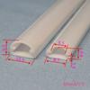 Acessórios para barra de luz LED, tubo quadrado de silicone comum, à prova d'água, 12/24V5050/5630, luz com mangueira transparente
