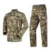 Fornecimento Exclusivo Transfronteiriço de Fatos Camuflados Pretos para Homens, Uniformes Táticos de Treinamento ao Ar Livre, Roupas de Trabalho Resistentes ao Desgaste, Estilos de Primavera e Outono, Atacado de Fábrica