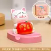Suporte de Celular Gatinho Fofo, Gato da Sorte Energético, Ornamento Descompressor para Estação de Trabalho, Suporte para Tablet de Presente de Feriado