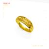 Anillos de Pareja de Dragón y Fénix de Latón Chapado en Oro, Diseño Abierto Ajustable, Joyería de Oro Arena, Venta al por Mayor Directa de Fábrica, Joyería de Estilo Nacional