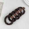 Faixa de cabeça trançada de urso fofo para mulheres, corda de cabelo de coque simples, alta elasticidade, sem danos ao cabelo, acessório de cabeça de elástico durável