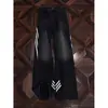 Jeans a rayas estilo americano de calle para hombre, pantalones de moda otoño/primavera con tres rayas, pantalones de pierna recta ligeramente acampanada lavados