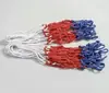 Canasta de baloncesto red dos colores tres colores tejida duradera audaz estándar red de baloncesto canasta de baloncesto portátil red de cuerda tejida