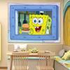 Tela colgante de fondo de Bob Esponja de dibujos animados lindos para transformar y decorar la cabecera de la habitación con tela colgante de fondo de Calamardo Tapiz