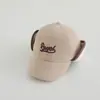 Gorra de Niña Otoño e Invierno Estilo Coreano Moda Gorra de Béisbol para Niño Lana de Cordero Gruesa Cálida Protección para Orejas Gorra de Béisbol para Bebé