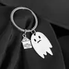 Llavero Colgante Pareja Fantasma Libro Rojo Pequeño Lindo Fantasmita Novia Estudiante Accesorios para Mochila Escolar