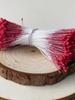 Material de producción de bricolaje hecho a mano con núcleo de flor pequeña, núcleo de flor de color, malla de seda, flor, rosa, varilla giratoria, accesorios