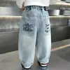 Pantalones para Niños Estilo Primavera y Otoño 2026 Nuevos Bonitos Niños Pequeños y Medianos Pantalones Largos Sueltos de Moda Jeans para Niños Ropa de Primavera Tendencia