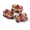 Ramo de flores artificiales estilo europeo accesorios para corona de bricolaje material de caja de regalo de flores artificiales flor decorativa para ropa sombrero tocado