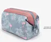 Nova Estampa Bolsa de Lavar Multifuncional Portátil Grande Capacidade Bolsa de Armazenamento de Cosméticos de Viagem Bolsa de Maquiagem com Estrutura de Aço para Mulheres