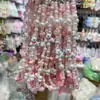 Cadena para Teléfono Móvil de Oso de Dibujos Animados Rosa Linda Casera Colgante de Perro Cachorro Mariposa Colorida Decoración Colgante Ccd