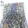 Suministro directo de fábrica cristal tallado con perfil especial cuentas forma especial respaldo de coche color mágico accesorios para joyería DIY 10*16mm