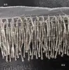 Industria Pesada Tubo de Tres Secciones Tres Filas Orugas Bigotes Colgantes Decoración de Cintura Hecha a Mano Borde de Malla DIY Ropa Sombrero Accesorios Accesorios
