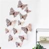 Decoración de Pegatinas de Pared de Mariposas de Papel Decoración de Simulación Tridimensional Hueca 3D Sala de Estar Ocultador de Ojos de Uña Hogar Autoadhesivo Ventana