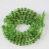 Pipoca natural verde oliva textura de cristal contas soltas atacado corda artesanal contas redondas diy pingente pulseira feminina